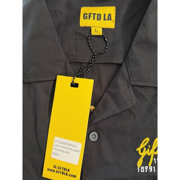 GFTD LA Last Frontier Shirt Mens Large Black Lifted Country Embroidered Western - Picture 3 of 9